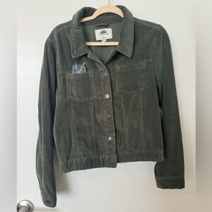 Olive/Forest Green Corduroy Jacket/Over Coat